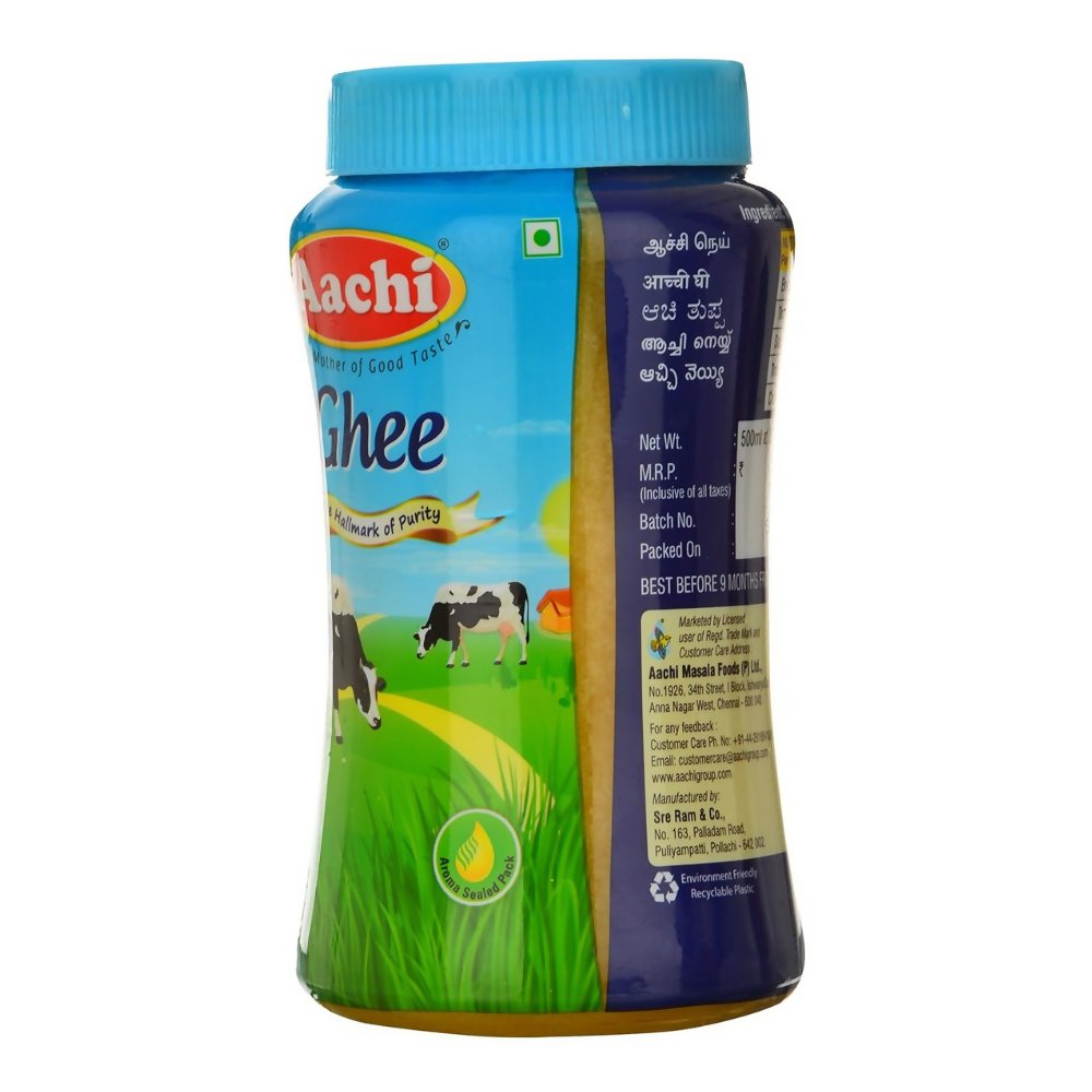 Aachi Ghee Jar | Desi Ghee with Rich Aroma | Pure Ghee | Helps in Better Digestion and Immunity - Vamzn#