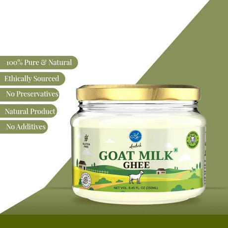 Aadvik A2 Goat Milk Ghee with Ayurvedic Benefits | 100% Pure & Natural Goat Milk Ghee | From Grass Fed Goat A2 Milk - Vamzn#