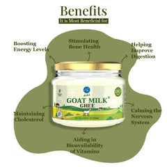 Aadvik A2 Goat Milk Ghee with Ayurvedic Benefits | 100% Pure & Natural Goat Milk Ghee | From Grass Fed Goat A2 Milk - Vamzn#