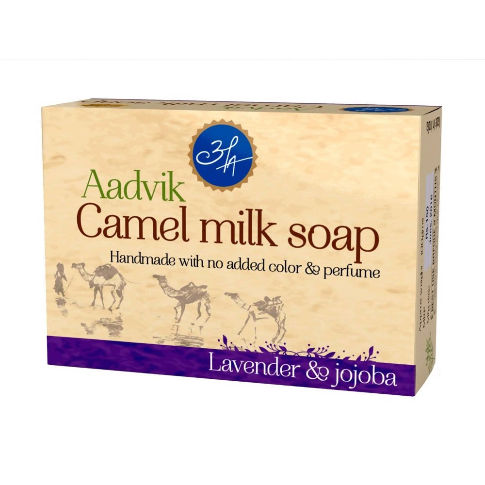 Aadvik Camel Milk Soap - Lavender & Jojoba Essential Oil - Vamzn#