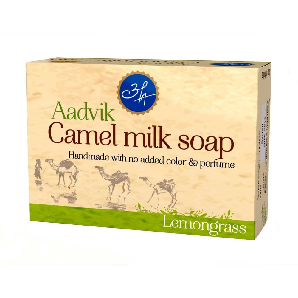 Aadvik Camel Milk Soap - Lemongrass Essential Oil - Vamzn#