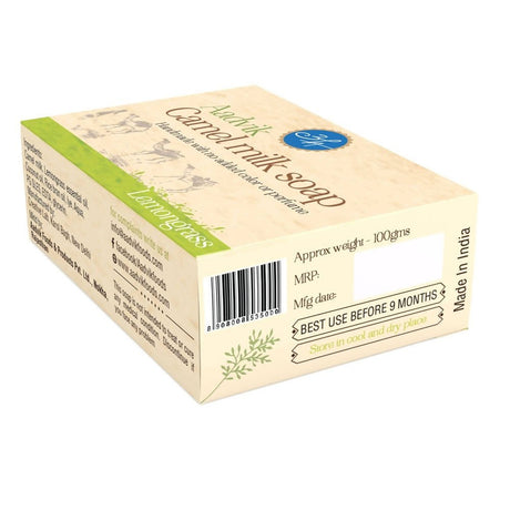 Aadvik Camel Milk Soap - Lemongrass Essential Oil - Vamzn#