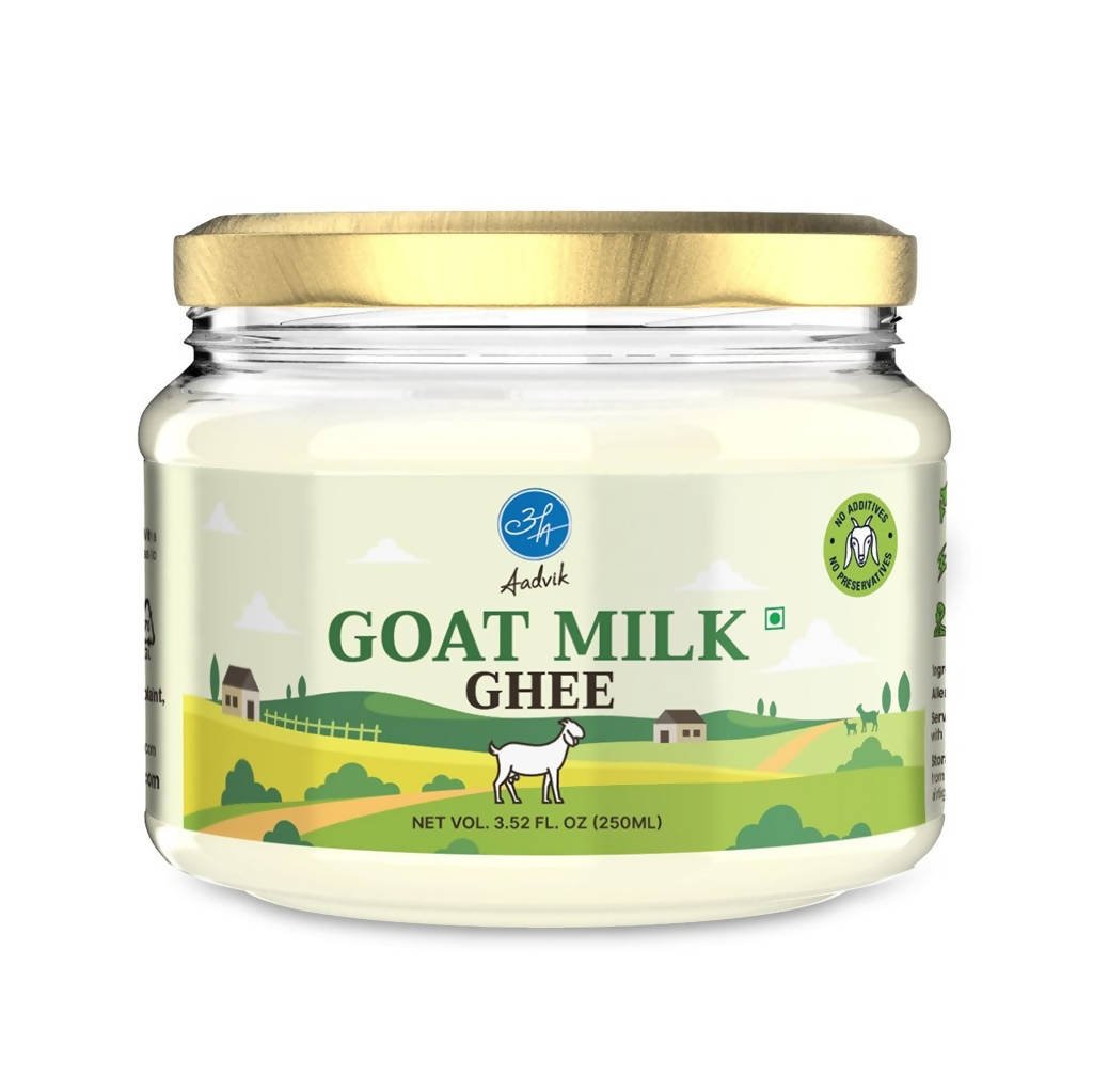 Aadvik Goat Milk Ghee | Made From Grass Fed Goats Milk | Natural & Pure Ghee - Vamzn#