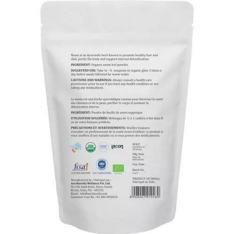 Aarshaveda Organic Neem Leaf Powder - Vamzn#