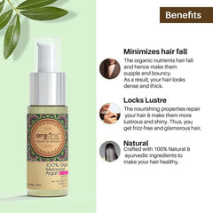 Aaryanveda Arganic Organic MoroccanSerum Argan Hair - Vamzn#