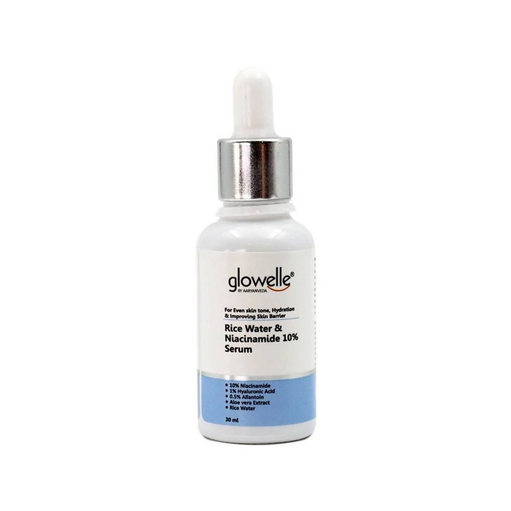 Aaryanveda Glowelle Rice Water & Niacinamide 10% Serum - Vamzn#