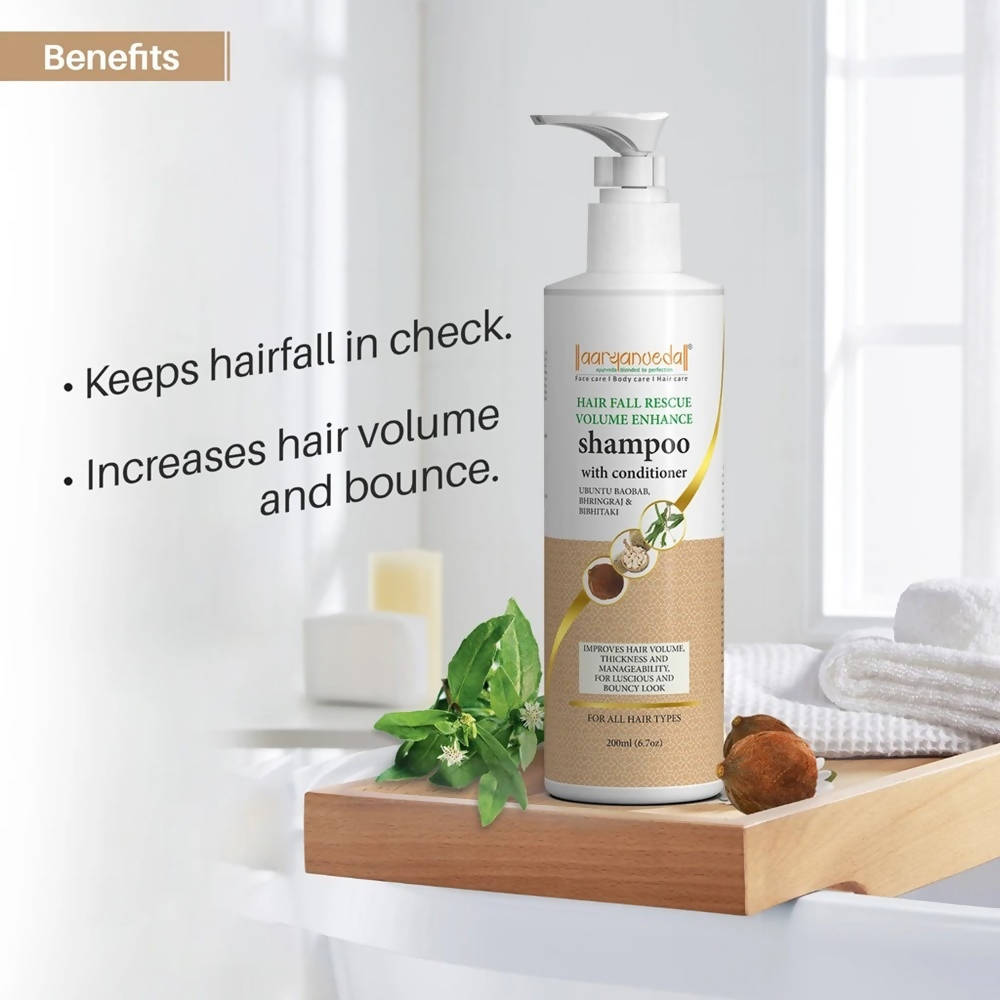 Aaryanveda Hair Fall Rescue Volume Enhance Shampoo With Conditioner - Vamzn#