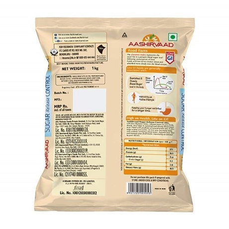 Aashirvaad Sugar Release Control Atta | Low in GI Whole Wheat Flour | Multigrain Atta High in Fiber and Protein - Vamzn#