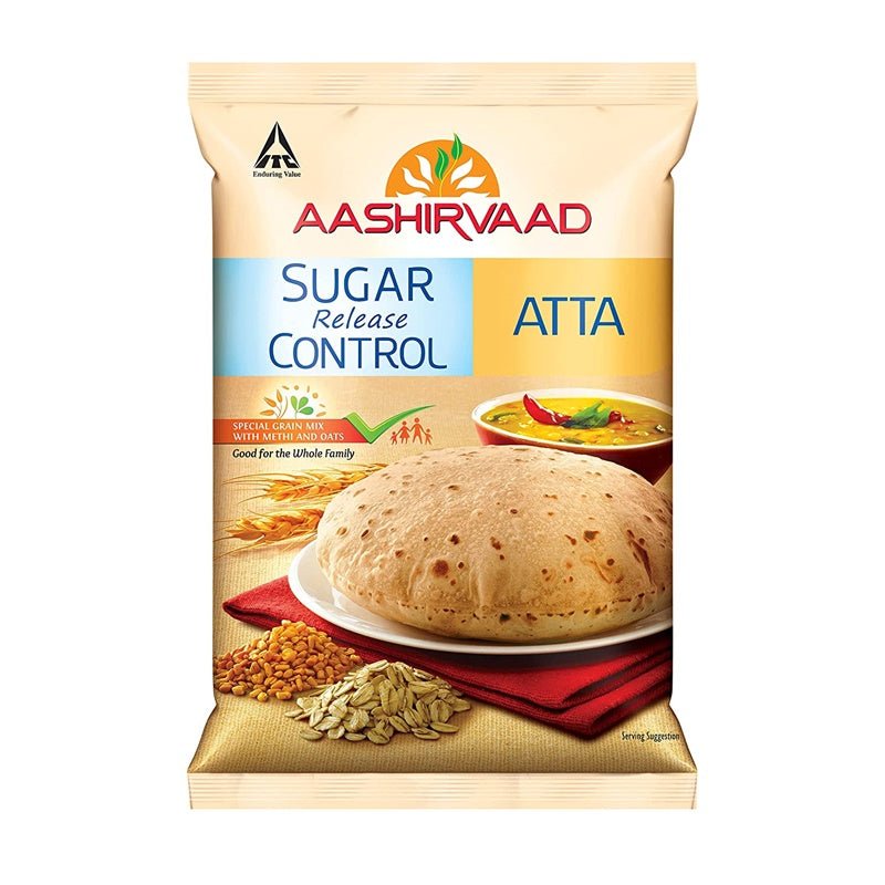 Aashirvaad Sugar Release Control Atta | Low in GI Whole Wheat Flour | Multigrain Atta High in Fiber and Protein - Vamzn#