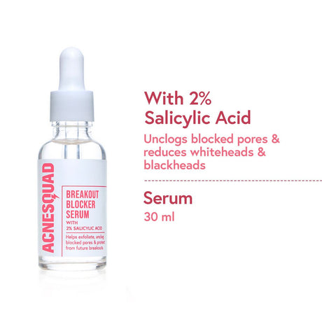 Acne Squad 2% Salicylic Acid Serum For Blackheads & Whiteheads - Vamzn#