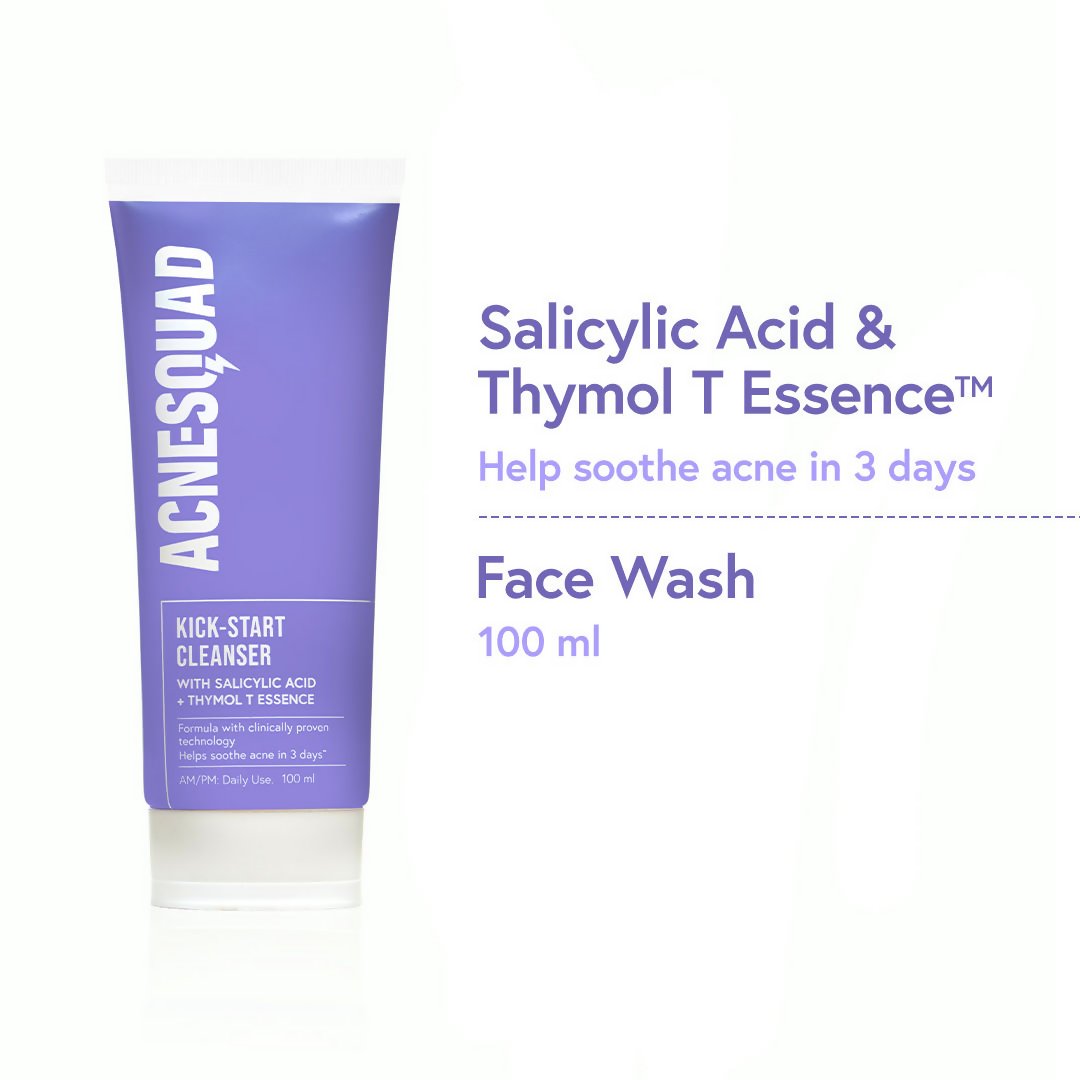 Acne Squad Kick Start Cleanser With Salicylic Acid & Thymol T Essence - Vamzn#