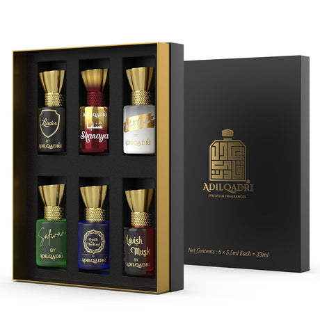 Adilqadri Assorted Luxury Alcohol Free Long Lasting Roll - On Attar Perfume Gift Set For Unisex (5.5 Ml Each) - Vamzn#