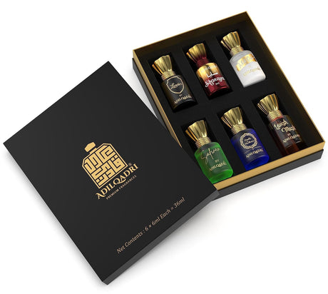 Adilqadri Assorted Luxury Alcohol Free Long Lasting Roll - On Attar Perfume Gift Set For Unisex (5.5 Ml Each) - Vamzn#