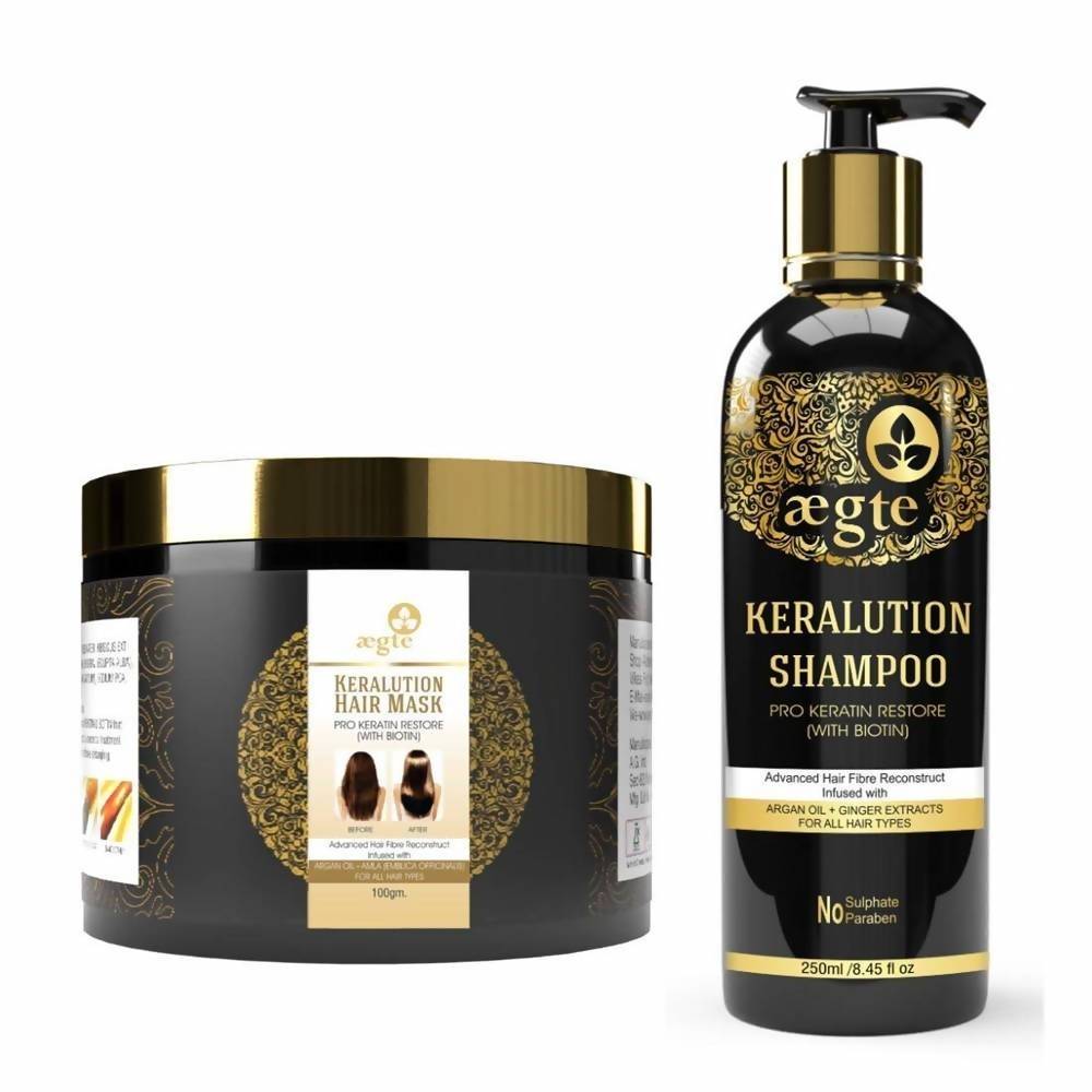 Aegte Keralution Hair Mask And Keralution Shampoo Combo - Vamzn#