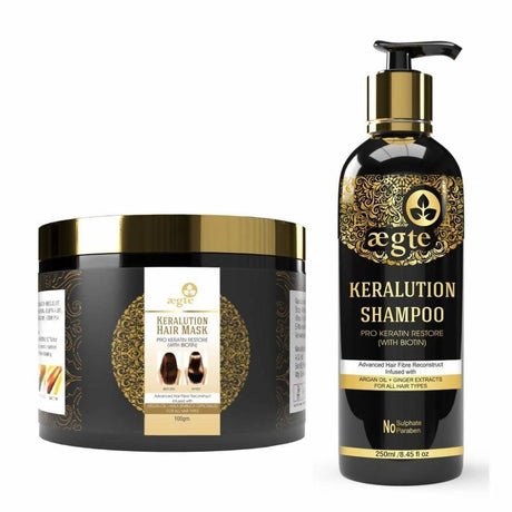 Aegte Keralution Hair Mask And Keralution Shampoo Combo - Vamzn#