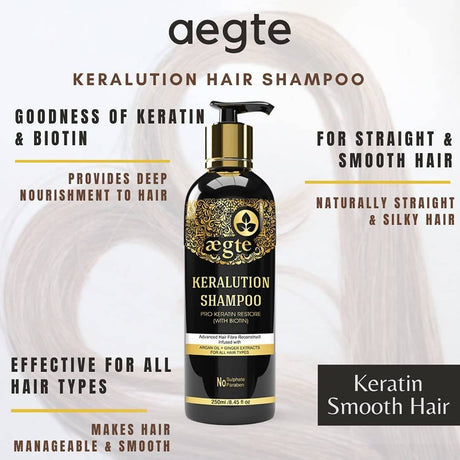 Aegte Keralution Shampoo Pro - Keratin Restore (With Biotin) - Vamzn#