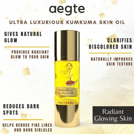 Aegte Ultra Luxurious Kumkuma Face & Body Polishing Oil - Vamzn#