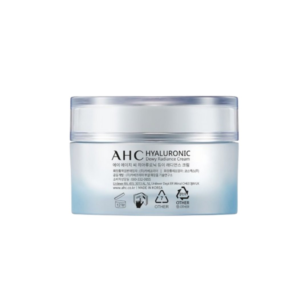 AHC Hyaluronic Dewy Radiance Face Moisturizer Cream - Korean skincare - Vamzn#