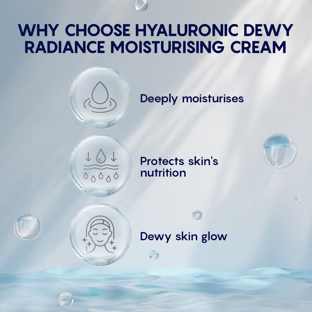 AHC Hyaluronic Dewy Radiance Face Moisturizer Cream - Korean skincare - Vamzn#