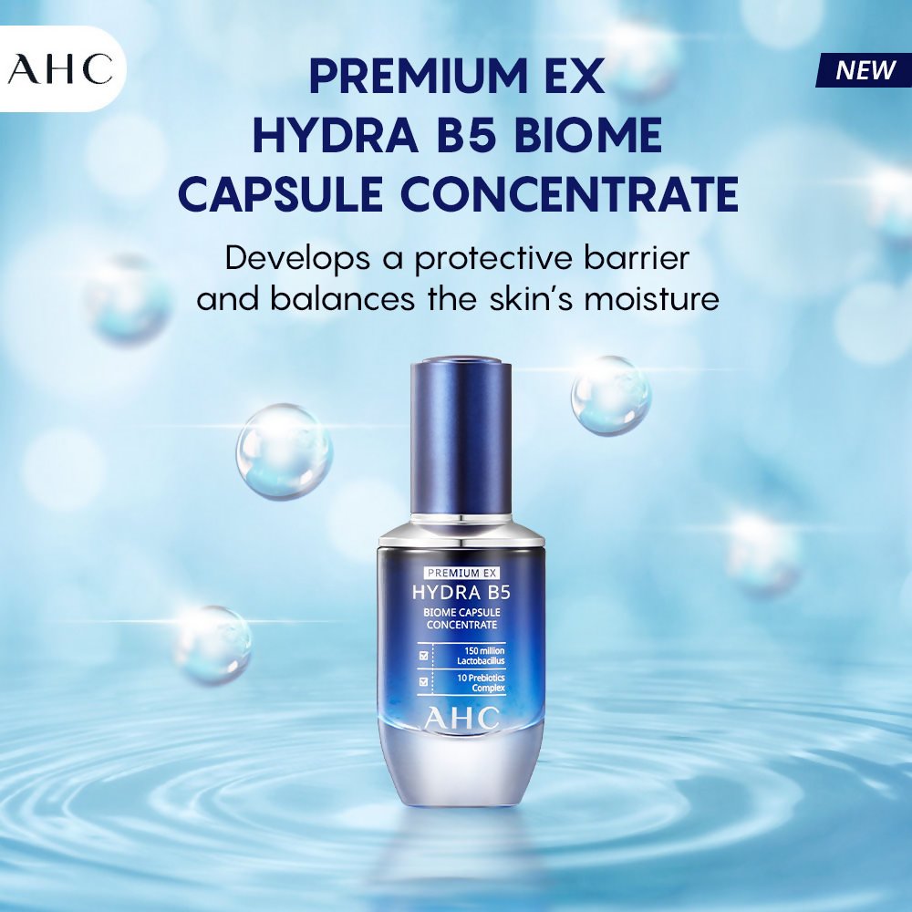 AHC Premium EX Hydra B5 Biome Capsule Concentrate Serum - Korean skincare - Vamzn#