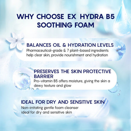 AHC Premium EX Hydra B5 Soothing Foam Face Cleanser - Korean skincare - Vamzn#