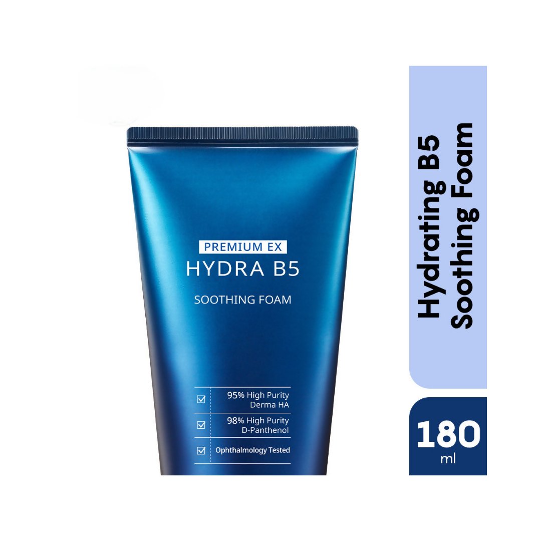 AHC Premium EX Hydra B5 Soothing Foam Face Cleanser - Korean skincare - Vamzn#