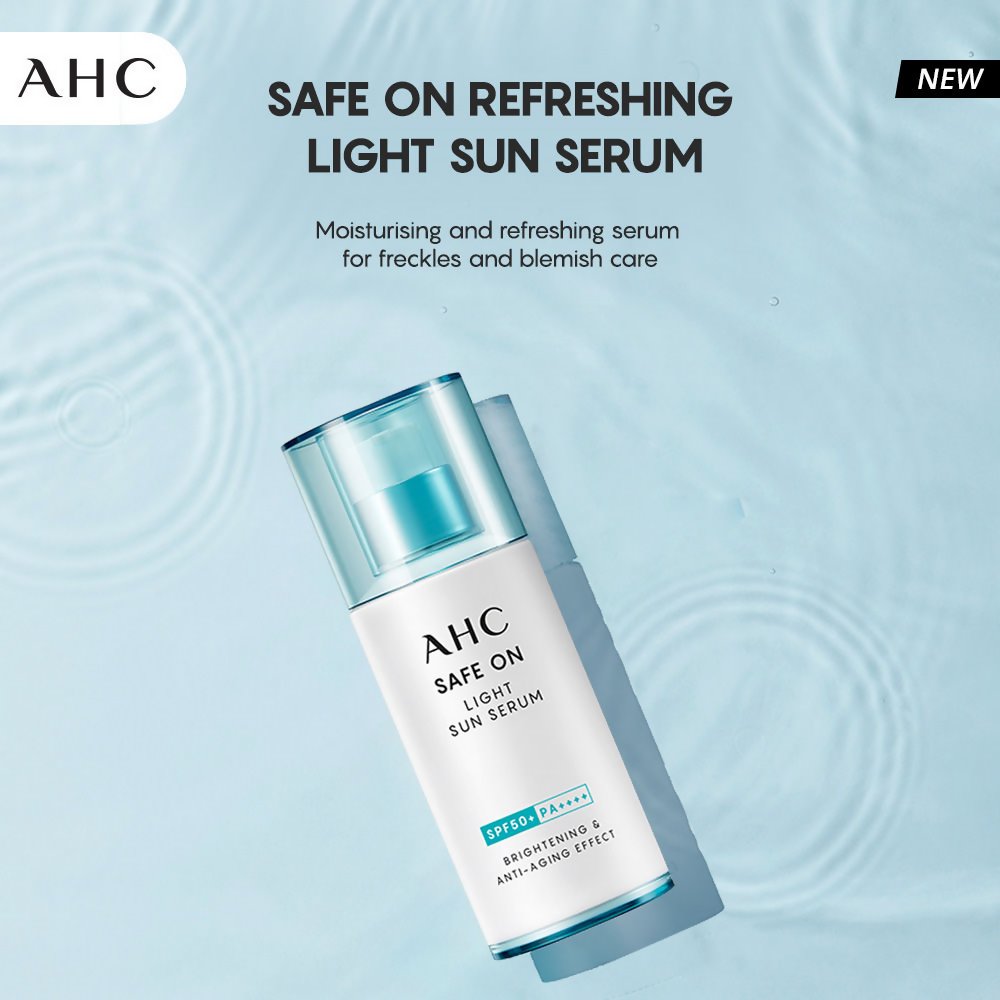 AHC Safe On Light Sun Serum With SPF 50+ & PA+++ - Korean skincare - Vamzn#