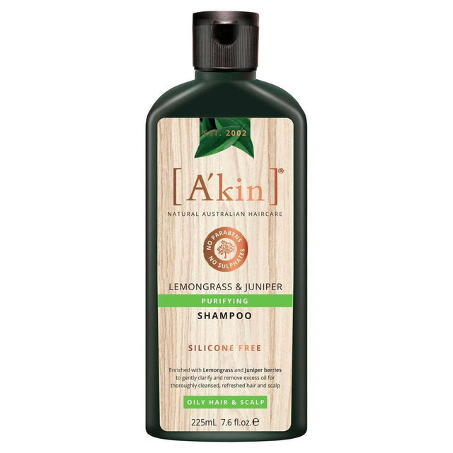 Akin Natural Purifying Lemongrass & Juniper Shampoo - Vamzn#