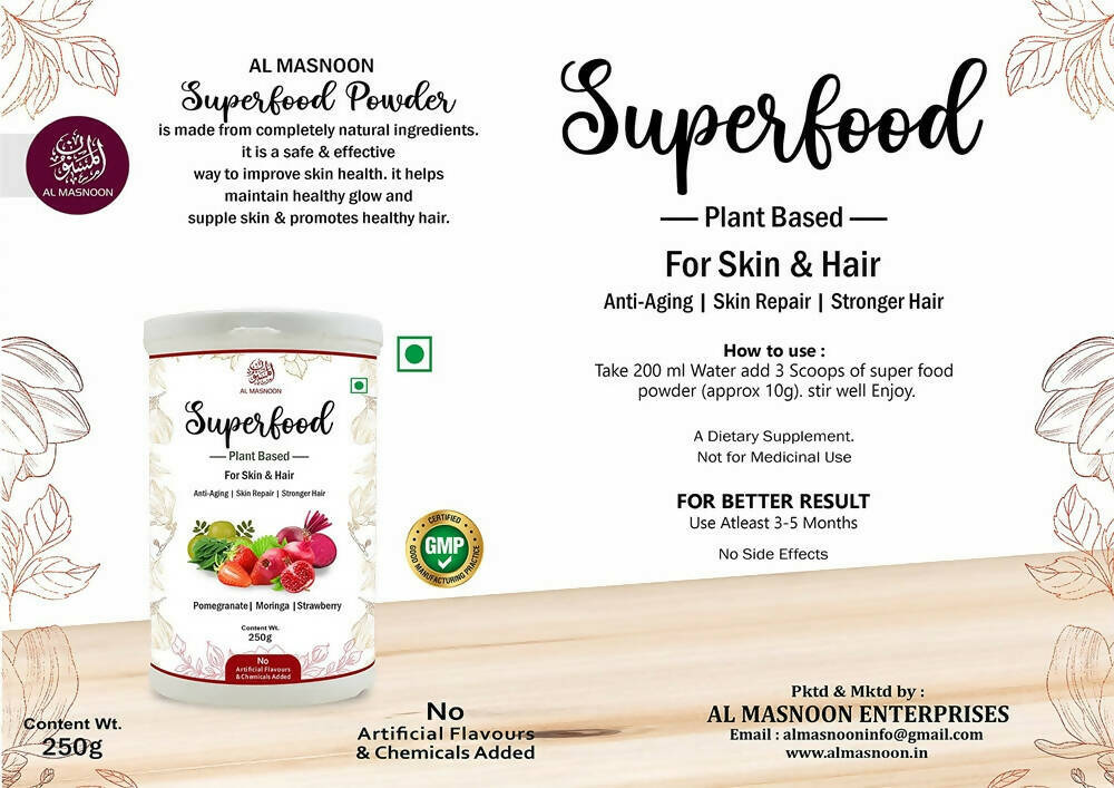 Al Masnoon Super Food Plant - Based Powder - Vamzn#