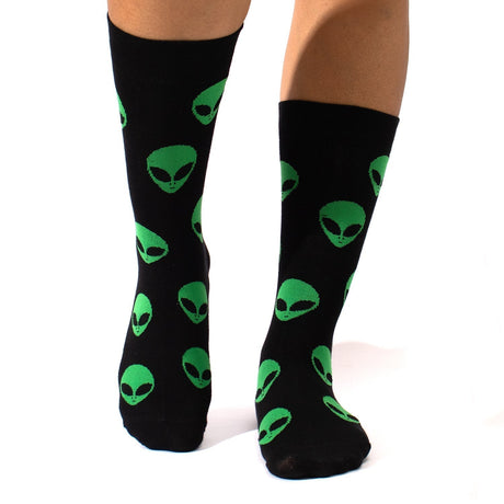 Alien & Honey Bee Crew Socks - Vamzn#