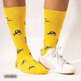 Alien & Honey Bee Crew Socks - Vamzn#