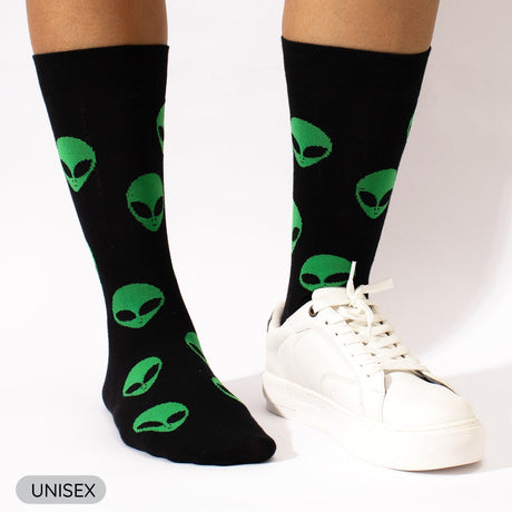 Alien & Honey Bee Crew Socks - Vamzn#