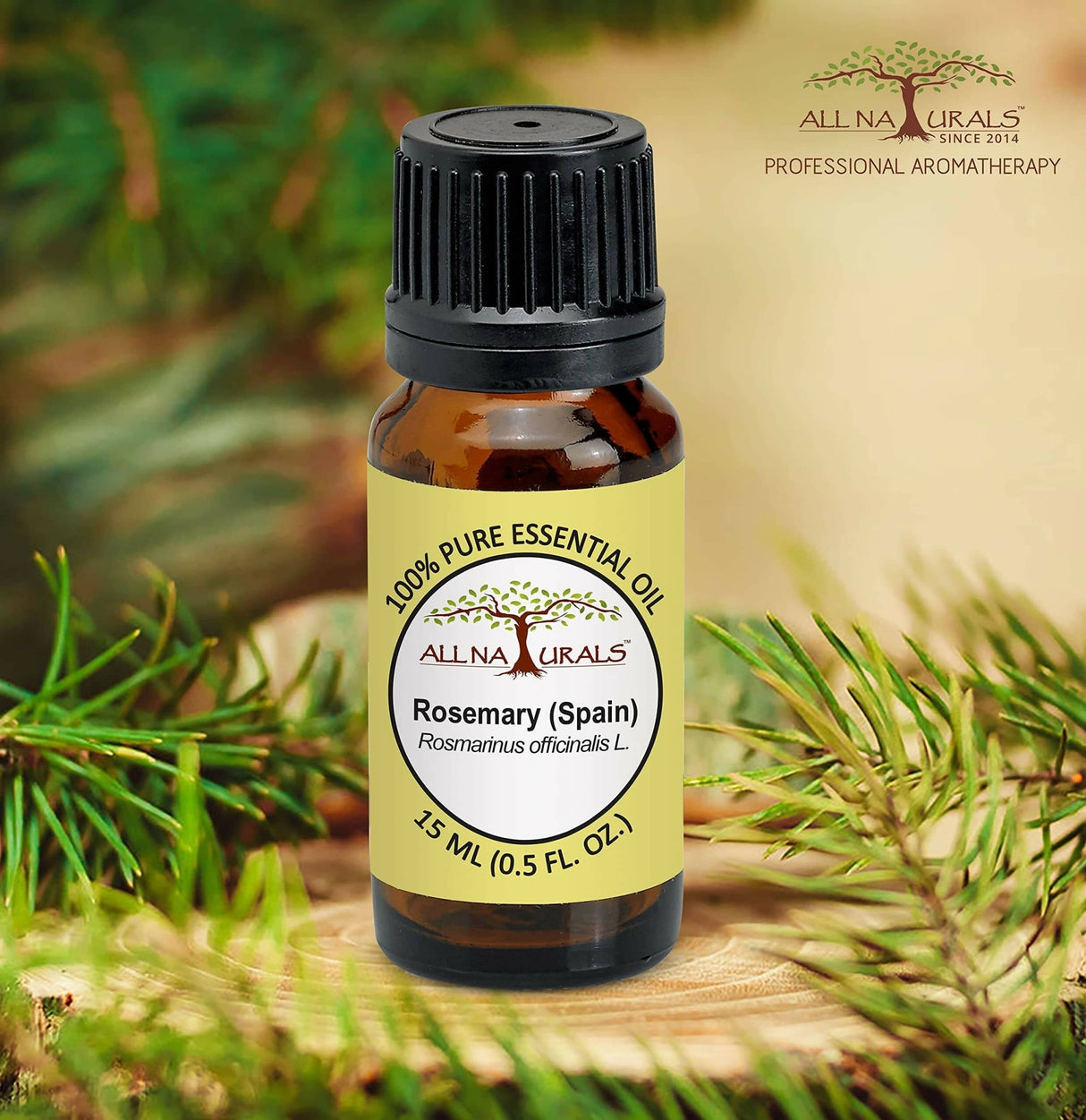 All Naturals Rosemary Spain Essential Oil - Vamzn#