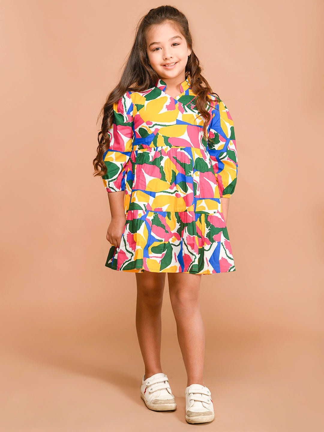 All Over Printed Fit n Flare Dress - Vamzn#