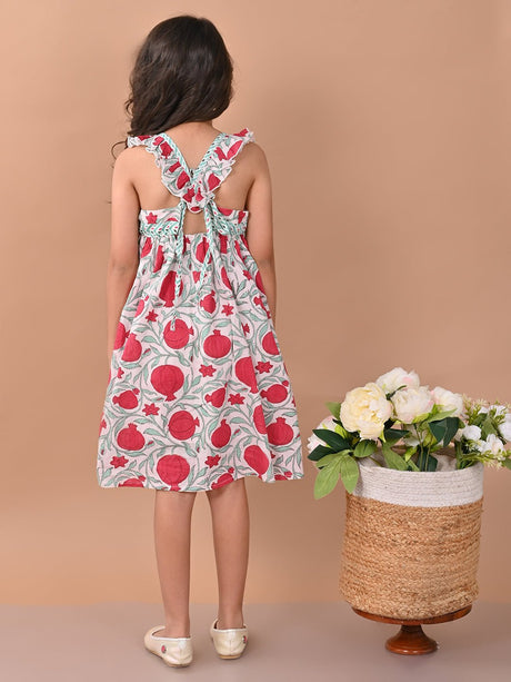 All Over Printed Sleeveless Fit n Flare Dress - Vamzn#