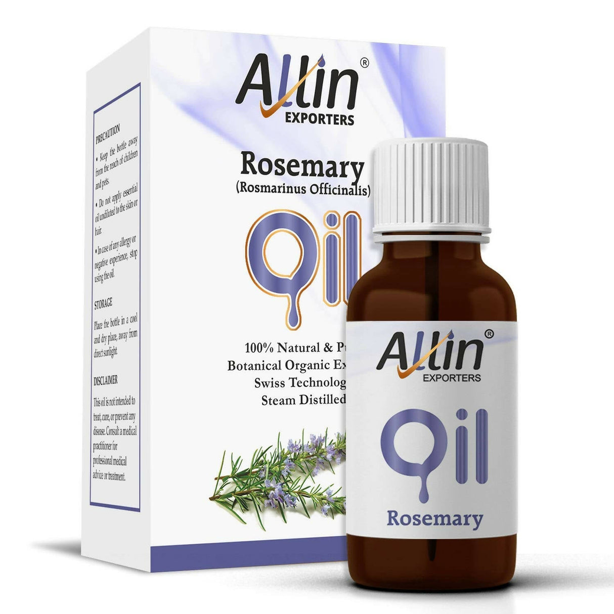 Allin Exporters Rosemary Essential Oil for Hair & Skin - Vamzn#