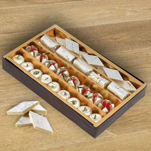 Almond House Assorted Dry Fruit Rolls And Sweets 500g - Vamzn#