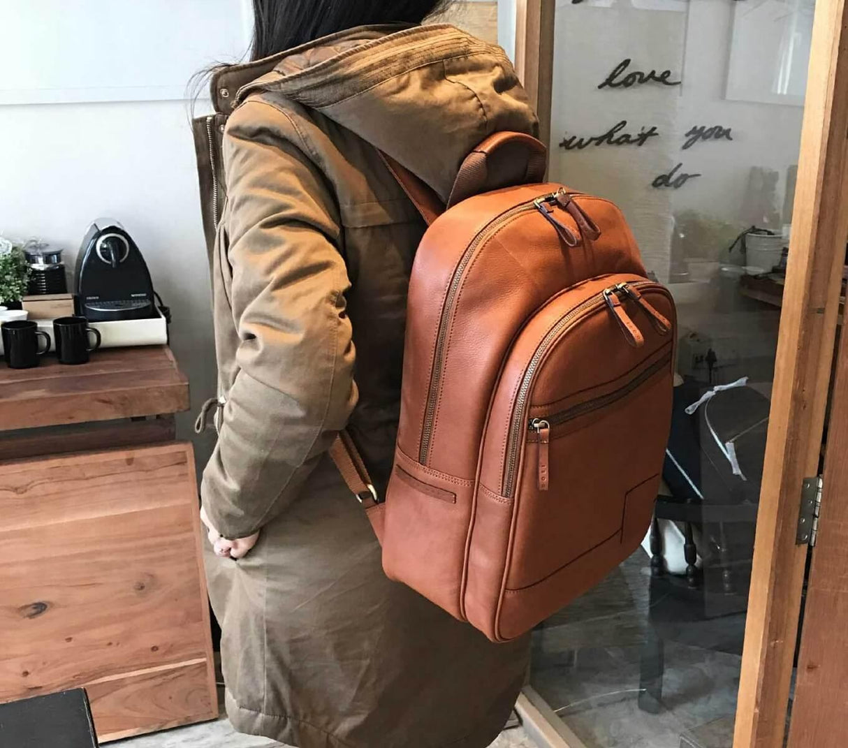 ALPS BACKPACK LEATHER - Vamzn#