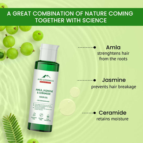 Alps Goodness Amla, Jasmine & Ceramide Hair Oil - Vamzn#