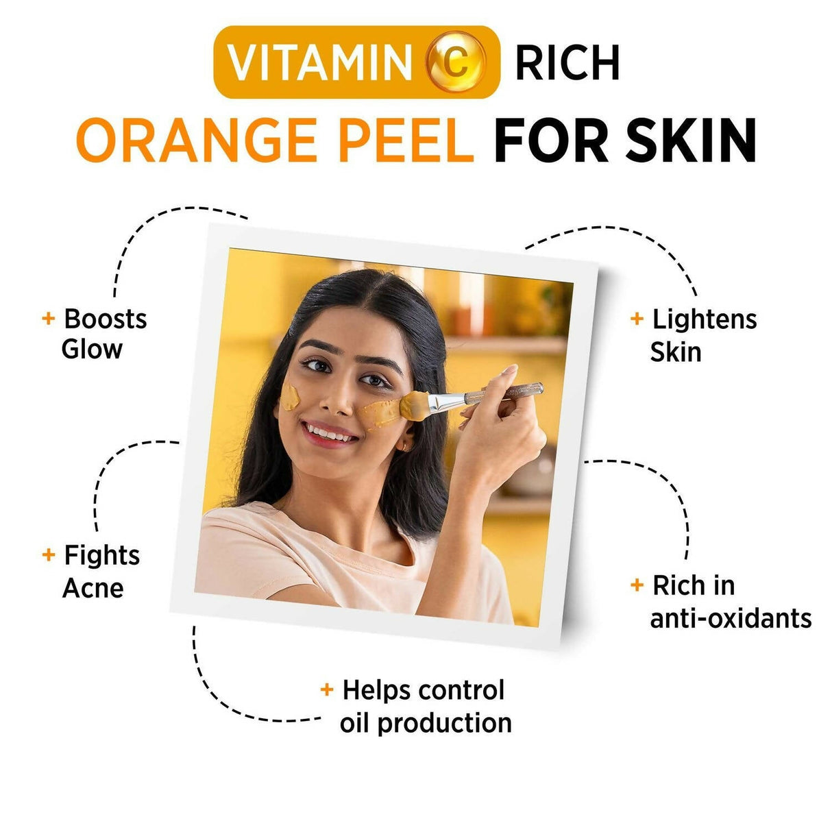 Alps Goodness Orange Peel Powder, for Hair Mask & Face Mask, Nourishes Hair Follicles, Glow Face - Vamzn#