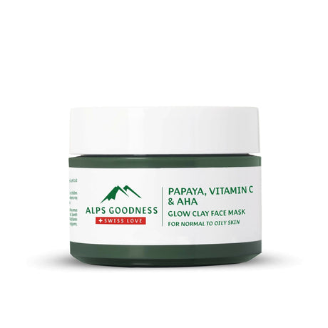 Alps Goodness Papaya, Vitamin C & AHA Glow Clay Face Mask - Vamzn#