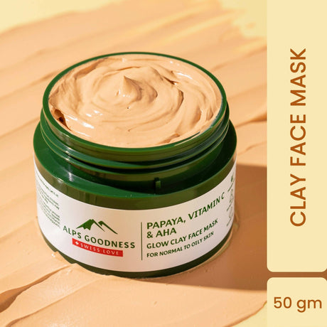 Alps Goodness Papaya, Vitamin C & AHA Glow Clay Face Mask - Vamzn#