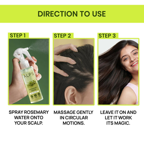 Alps Goodness Rosemary Hair Renewal Duo with Rosemary Water Spray and Rosemary & Curry Leaf Powder - Hair Growth Expert - Vamzn#