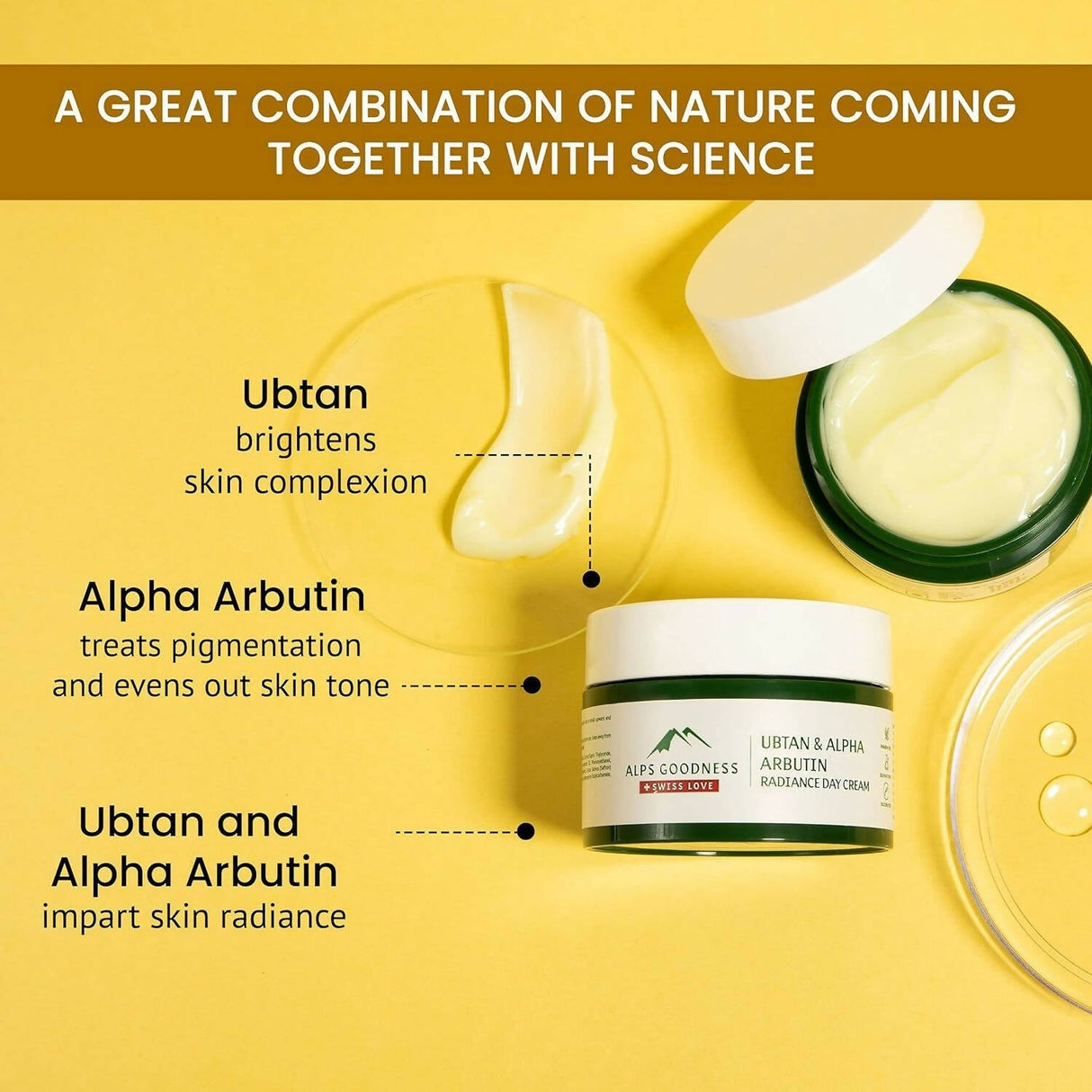 Alps Goodness Ubtan & Alpha Arbutin Radiance Day Cream - Vamzn#