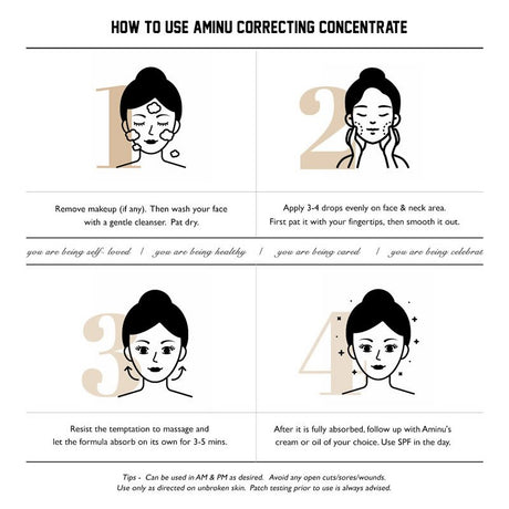 Aminu Brighten Correcting Concentrate For Pigmentation, Uneven Skintone - Vamzn#