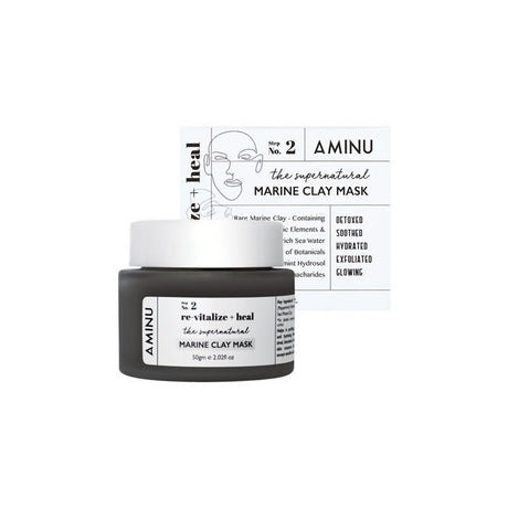 Aminu Marine Clay Mask For Sensitive & Acne Prone Skin - Vamzn#