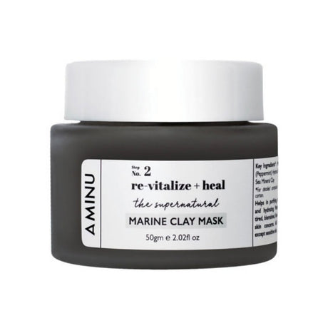 Aminu Marine Clay Mask For Sensitive & Acne Prone Skin - Vamzn#