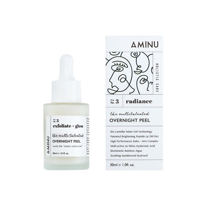 Aminu Overnight Peel for Dull, Uneven Skin & Congested Pores - Vamzn#