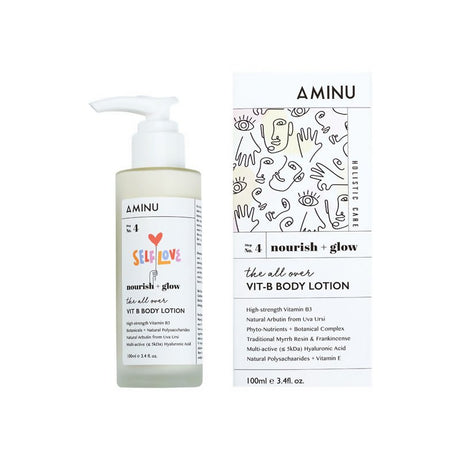 Aminu Vit B Body Lotion for Brightening, Healing & Nourshing - Vamzn#