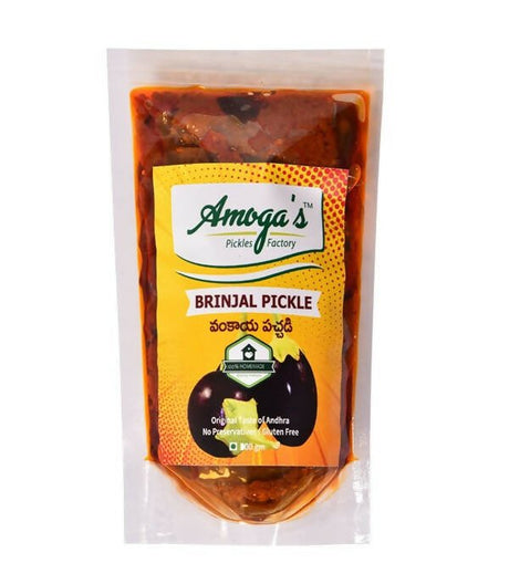 Amoga's Pickles Factory Brinjal Pickle Andhra Style - Vamzn#